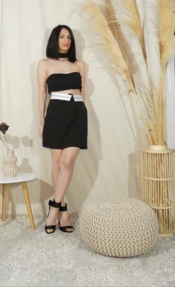 Crop top rip με ενίσχυση