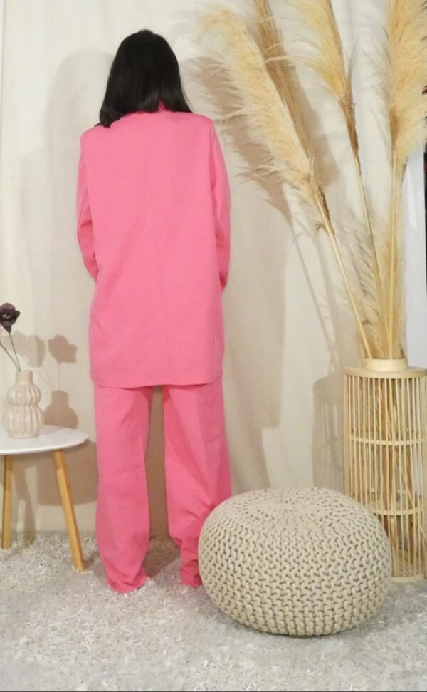 Σετ σακάκι oversized με παντελόνι σε φαρδιά γραμμή