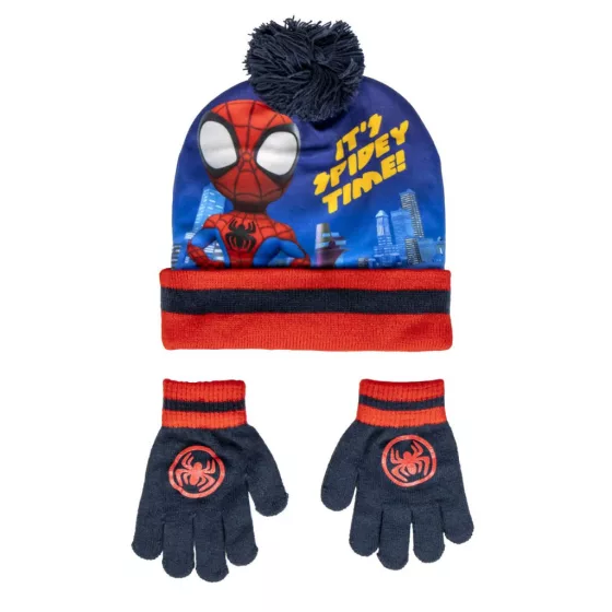 Σετ σκουφάκι - γάντια Spiderman
