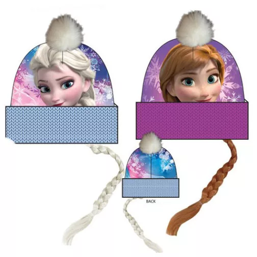 Σκουφάκι Frozen Έλσα με κοτσίδα